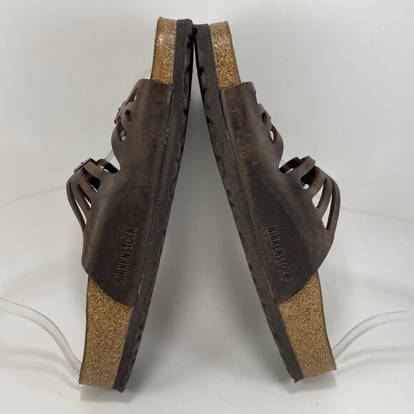 Birkenstock Granada Oiled Leather Sandals Womens Size 41 US 10-10.5 Soft FB - Picture 7 of 9